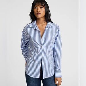 Express Design Studio Women’s Striped Dress Shirt